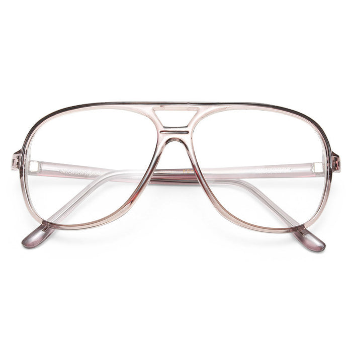 Pete Vintage Clear Aviator Glasses