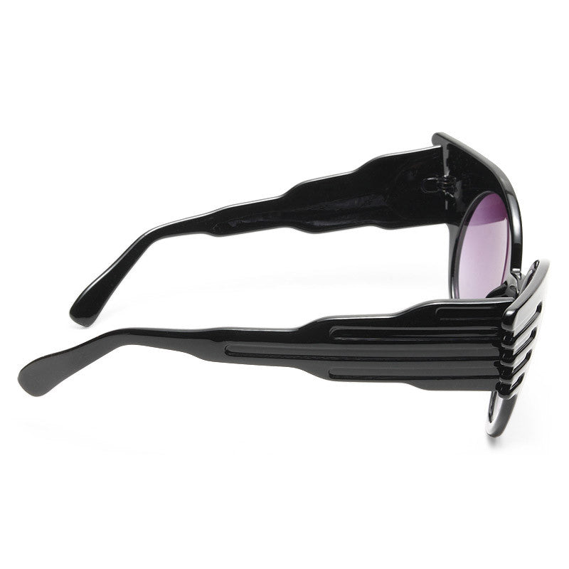 Zola Designer Inspired Oversized Mod Winged Sunglasses