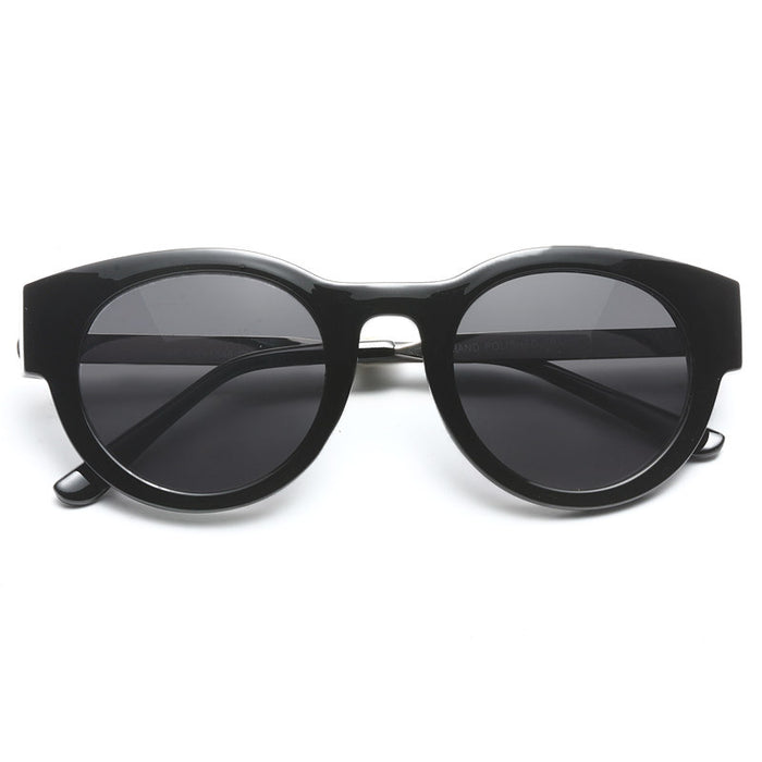 Marion Thick Frame Horn Rimmed Sunglasses