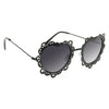 Carys Metal Scalloped Heart Sunglasses
