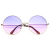 Lennon 5 Oversized Metal Round Split Tint Sunglasses