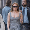 Jennifer Lopez Style Half Frame Pointed Cat Eye Celebrity Sunglasses
