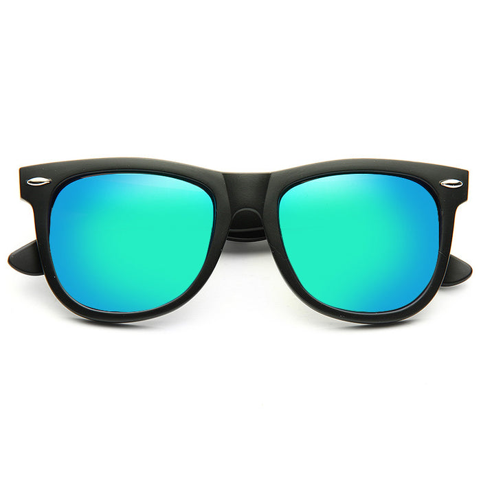 Dakota Matte X Large Color Mirror Horn Rimmed Sunglasses