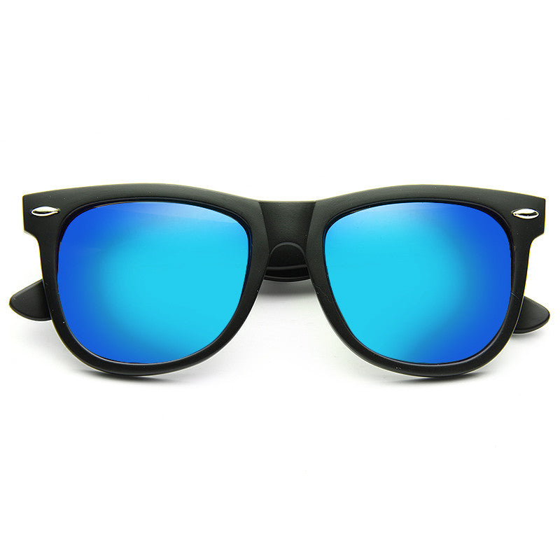 Dakota Matte X Large Color Mirror Horn Rimmed Sunglasses