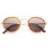 Miley Cyrus Style Vintage Round Flat Top Celebrity Sunglasses