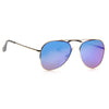 Melania Trump Style Flat Lens Color Mirror Aviator Celebrity Sunglasses