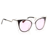 Orchidea Pointed Cat Eye Clear Frame Sunglasses