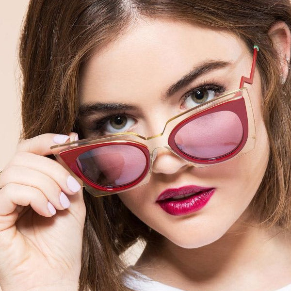 Lucy Hale Style Pointed Cat Eye Celebrity Sunglasses
