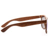 Jude Large Color Mirror Wood Grain Horn Rimmed Sunglasses