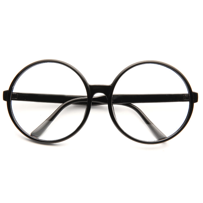 Higbee Oversized Round Clear Glasses