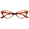 Mavis Rhinestone Solid Frame Cat Eye Clear Glasses