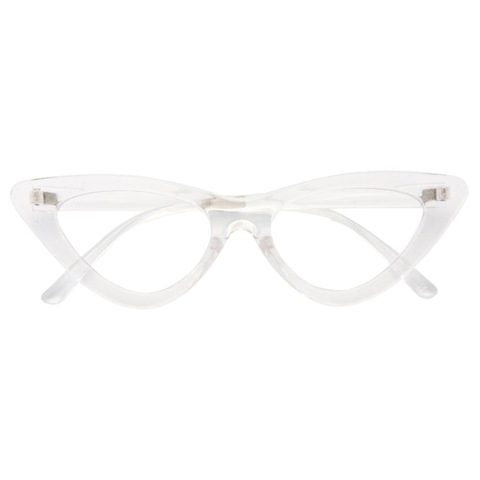 Lolita Designer Inspired 90s Cat Eye Clear Frame Clear Glasses
