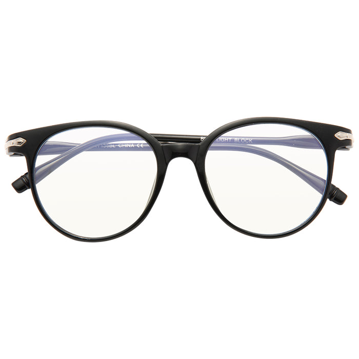 Redkey Blue Light Blocking Round Clear Glasses