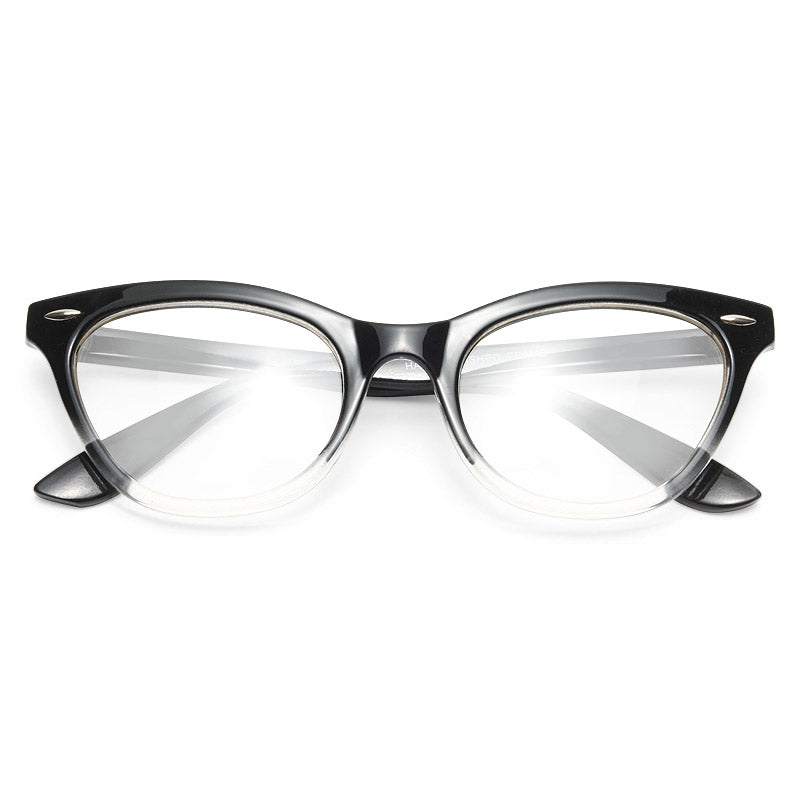 Emma Gradient Frame Cat Eye Clear Glasses