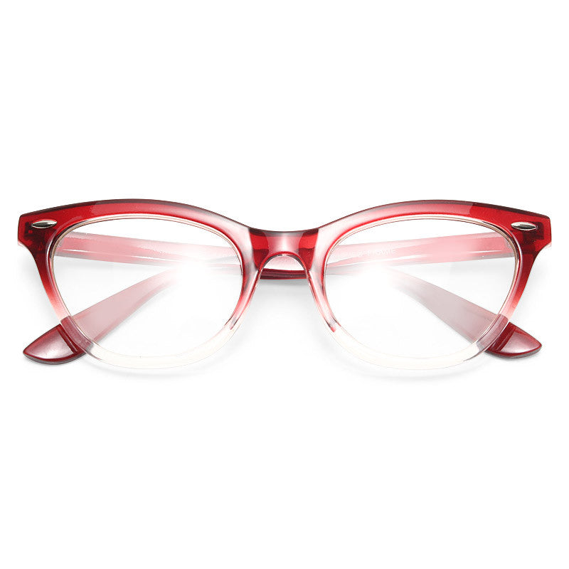 Emma Gradient Frame Cat Eye Clear Glasses