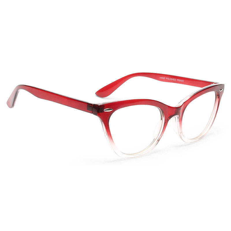 Emma Gradient Frame Cat Eye Clear Glasses