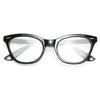 Emma Stone Style Solid Frame Cat Eye Celebrity Clear Glasses