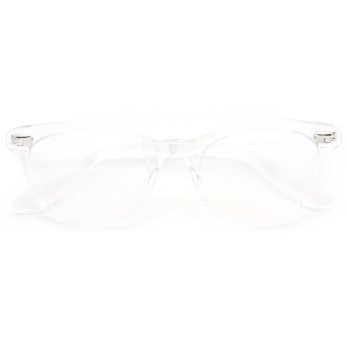 Emma Solid Frame Clear Frame Clear Cat Eye Glasses
