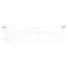 Emma Solid Frame Clear Cat Eye Glasses