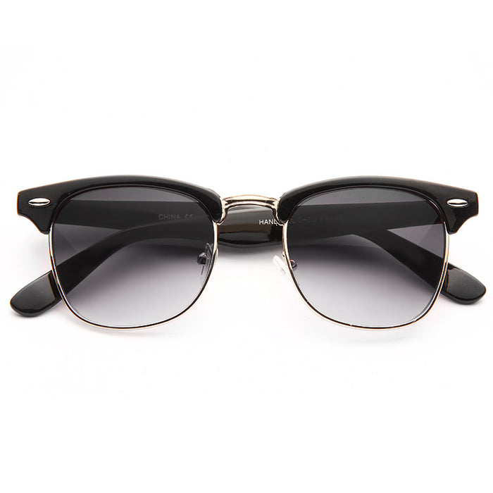 Peyton Unisex Gradient Half-Frame Sunglasses