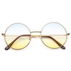 Elton John Style Tinted Lens Round Celebrity Sunglasses