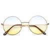 Elton John Style Tinted Lens Round Celebrity Sunglasses