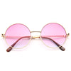 Kendall Jenner Style Split Tint Round Celebrity Sunglasses