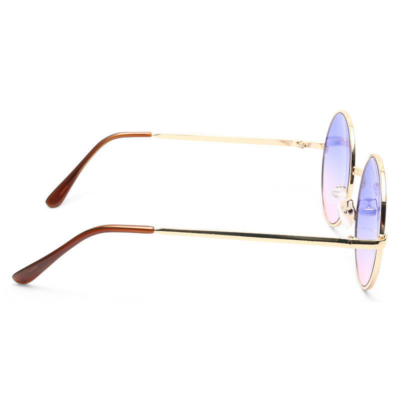 Kendall Jenner Style Split Tint Round Celebrity Sunglasses