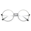 Lennon 4 Metal Round Clear Glasses
