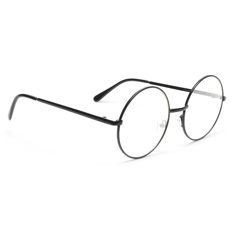 Lennon 4 Metal Round Clear Glasses