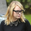 Emma Stone Style Rectangular Skinny Celebrity Clear Glasses