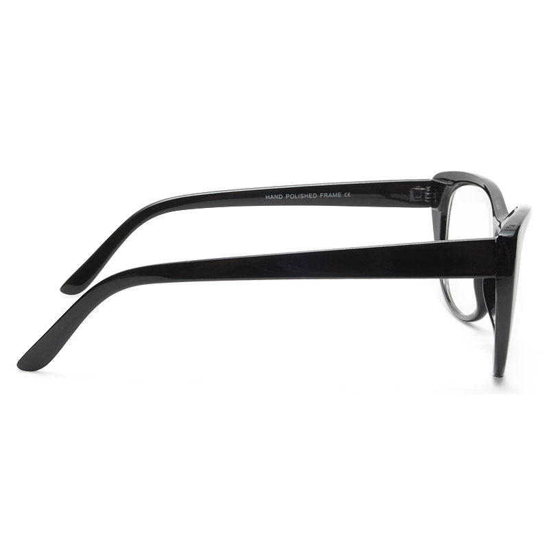 Violet Oversized Clear Cat Eye Glasses