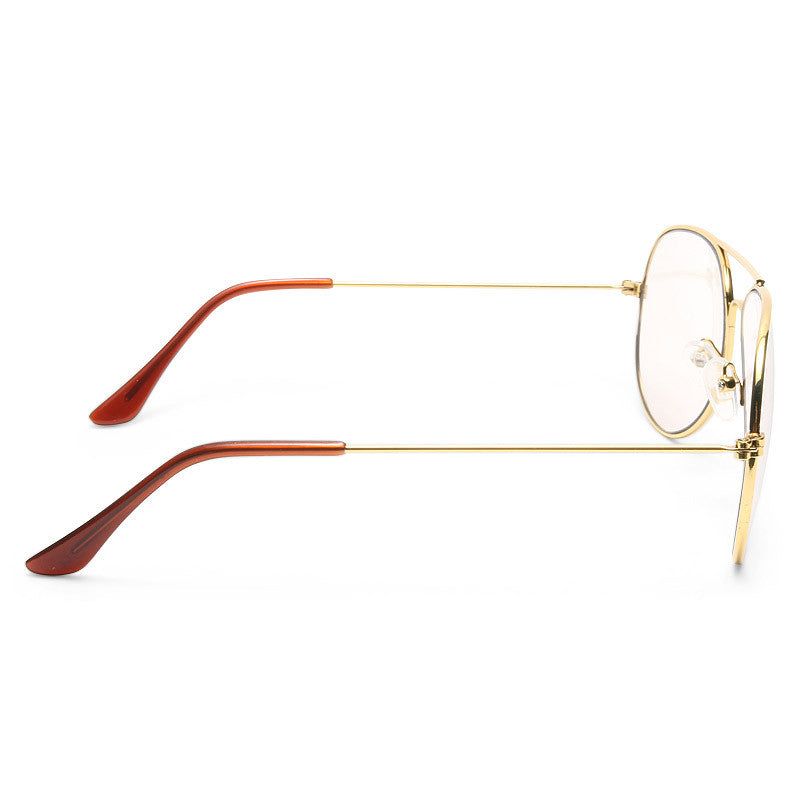Classic 58mm Sun Sensor Clear Aviator Glasses