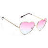 Katy 2 Color Tint Heart Sunglasses