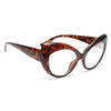 Amber Rose Style Rounded Cat Eye Celebrity Clear Glasses