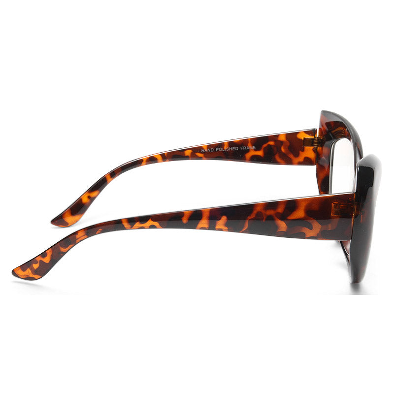 Amber Rose Style Rounded Cat Eye Celebrity Clear Glasses