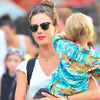 Alessandra Ambrosio Style Unisex Half Frame Celebrity Sunglasses