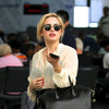 Demi Lovato Style Unisex Half-Frame Celebrity Sunglasses