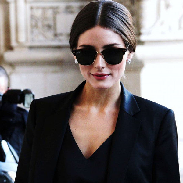 Olivia Palermo Style Unisex Half-Frame Celebrity Sunglasses