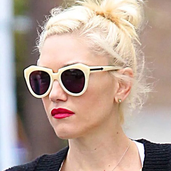 Gwen Stefani Style Geometric Cat Eye Celebrity Sunglasses