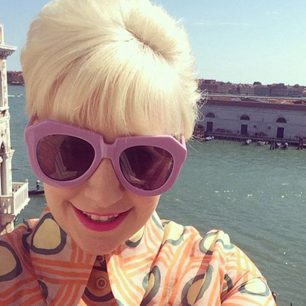Lena Dunham Style Geometric Cat Eye Sunglasses