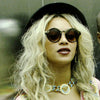 Beyonce Style Round Metal Accent Celebrity Sunglasses