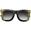 Steven Tyler Style Horn Rimmed Sunglasses