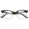 Rashida Jones Style Unisex Metal Clear Celebrity Glasses