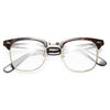Rashida Jones Style Unisex Metal Clear Celebrity Glasses