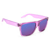 Clayton Unisex Frosted Flat Clear Frame Sunglasses