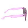 Clayton Unisex Frosted Flat Clear Frame Sunglasses