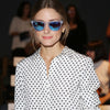 Olivia Palermo Style Unisex Mirror Horn Rimmed Celebrity Sunglasses
