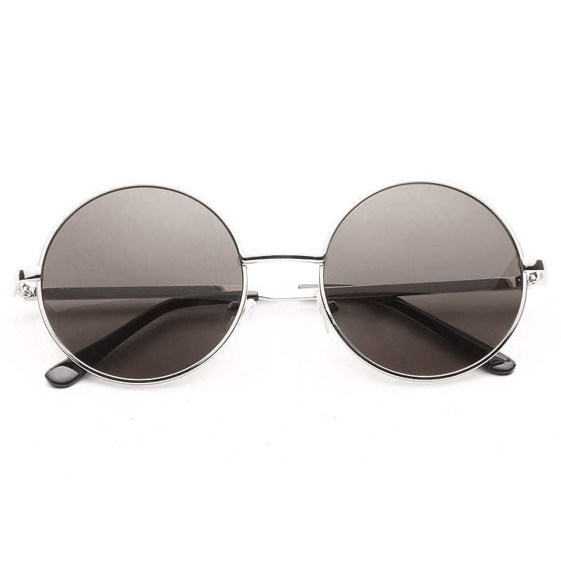 Mary Kate Unisex Round Metal Sunglasses