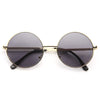 Kendall Jenner Style Unisex Round Metal Celebrity Sunglasses